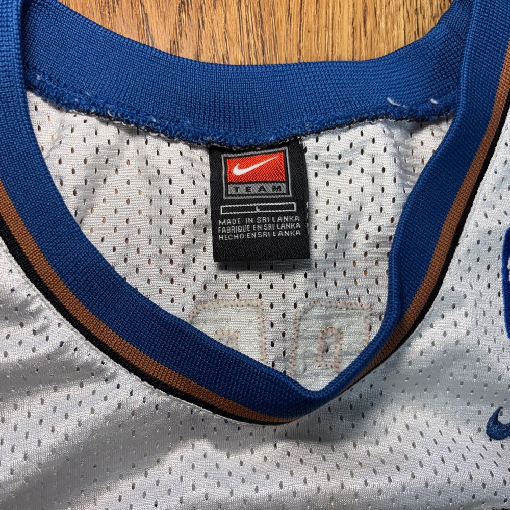 Y2K Nike Michael Jordan Washington Wizards 23 Jersey Youth Large White Mesh NBA - Picture 6 of 9